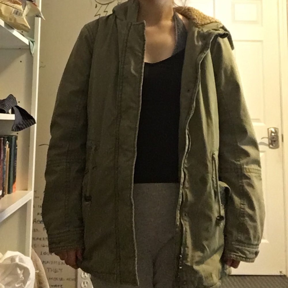 Thick Army Green Jacket